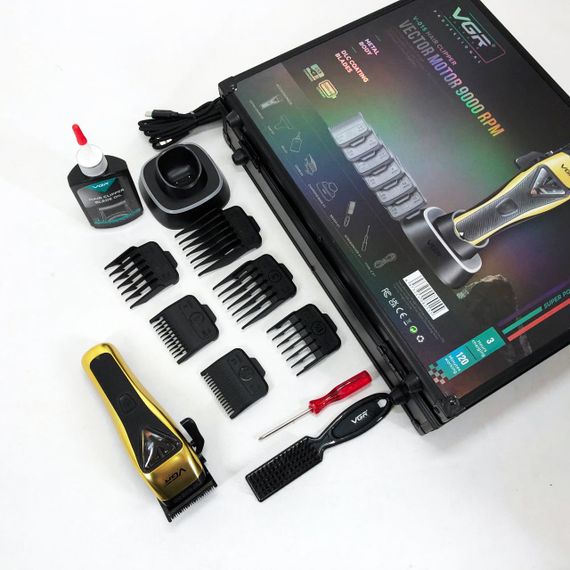 Машинка для стрижки аккумуляторная с керамическими ножами, Хороший беспроводной триммер BS-17 | Зображення 3