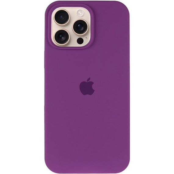 Чохол Silicone Case Full Protective (AA) для Apple iPhone 16 Pro Max (6.9") Фіолетовий / Grape | Зображення 1