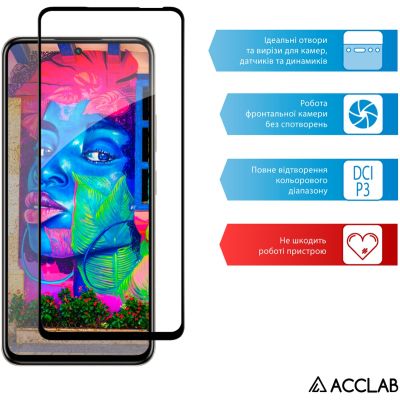 Стекло защитное ACCLAB Full Glue Infinix Hot 50 Pro Black (1283126598807) | Зображення 4