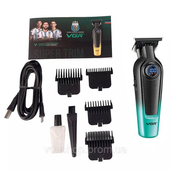 Машинка для стрижки на аккумляторная, Мужской набор для стрижки волос аккумуляторный UW-52 | Зображення 5