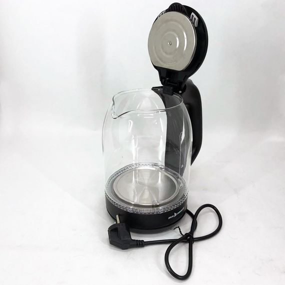 Чайник дисковый, Чайник стеклянный для ресторанов Электрический с индикатором воды LB-69 | Зображення 2