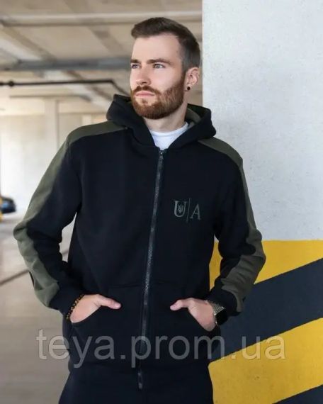 Спортивний костюм колір чорний розміри S, XXL FI_005505 | Зображення 3
