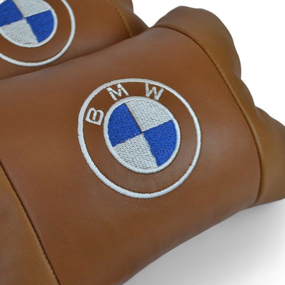 Дорожная подушка под голову BMW, Автоподушка подарок, Подушка WX-671 подголовник бабочка | Зображення 7