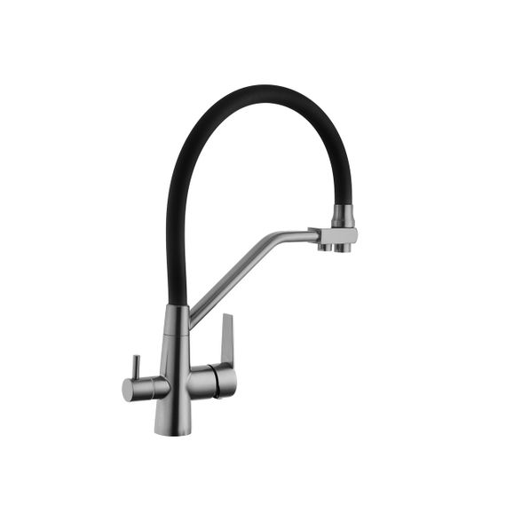 Змішувач для кухні з підключенням до фільтра Kroner KRP Edelstahl Klassisch - PVD03817BLK | Зображення 2