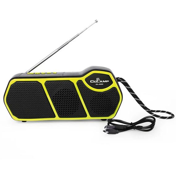 Радіоприймач із сонячною панеллю та Powerbank (1500мАг), МР3-плеєром, CL-823 / Портативна бездротова Bluetooth колонка / LED | Зображення 2