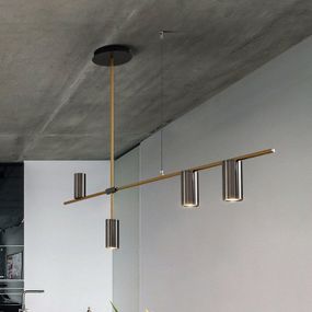 Люстра стельова на 4 лампочки 26467 Золото 65-55х12х123 см.