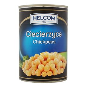 Нут (бобы) консервированные стерилизованные Helcom, 400г в ж/б, Польша