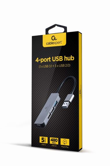 Хаб Cablexpert UHB-U3P1U2P3-01 , з USB-A на USB | Зображення 1