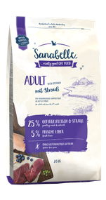 Sanabelle Adult Сухой корм для взрослых кошек со страусом 2 кг
