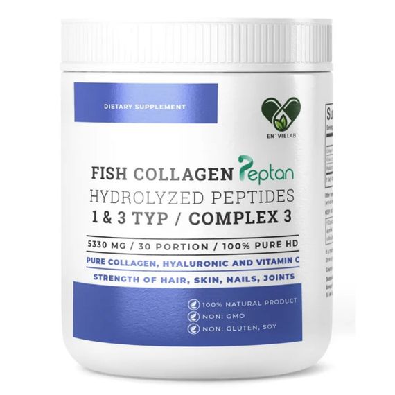 Коллаген En`vie Lab Fish Collagen Complex 3 (1&3 TYPE) 160 g /30 servings/ Pure
