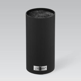 Подставка для ножей Maestro MR-1437-BLACK универсальная настольная с щеточным наполнителем чёрная