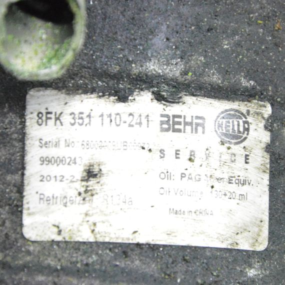 Компресор кондиціонера Seat Cordoba Ibiza 2002-2015 Компресор Сеат 8FK351110241 | Зображення 5