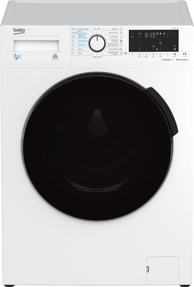 Стир.-сушильная машина BEKO HTE7616X0, 7кг (4кг), 1200, B, 45см, Дисплей, Белый+серый люк (HTE7616X0)