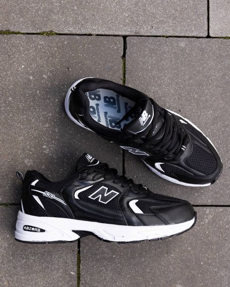 Кросівки літо вставки сітка  New Balance 530 колір чорний | Зображення 5