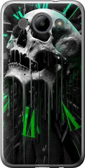 Чехол на Huawei Y3 2017 Череп-часы "4100u-991-17620"