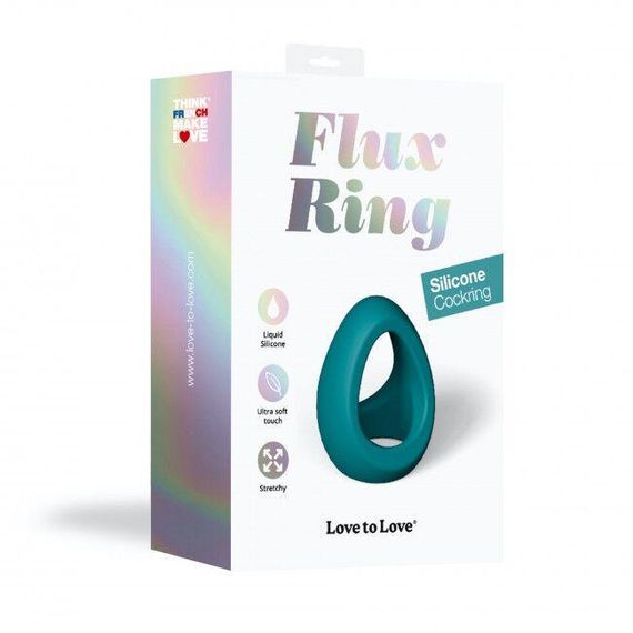 Ерекційне кільце подвійне Love To Love FLUX RING - TEAL ME sexstyle | Зображення 5