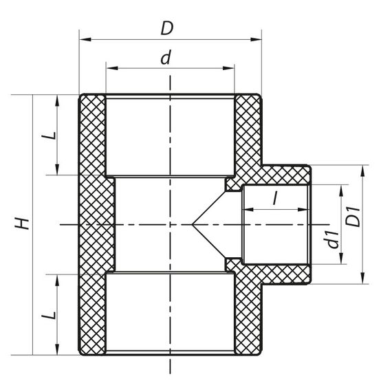 Трійник редукційний 40x32x40 PPR Koer K0046.PRO (KP0055) | Зображення 1