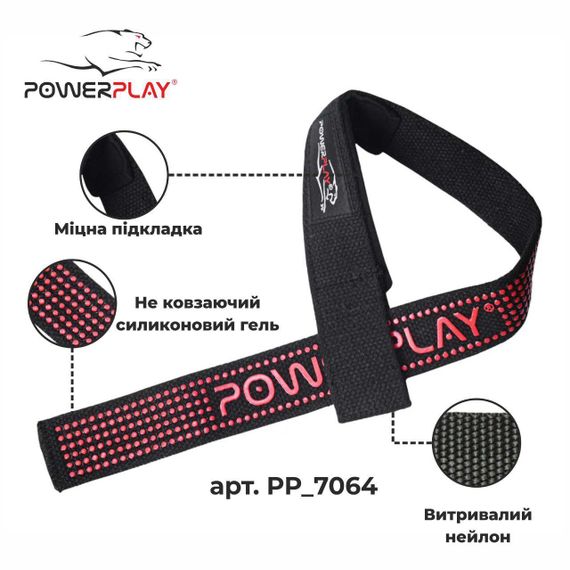 Лямки для тяги PowerPlay 7064 Чорно-Сині | Зображення 6