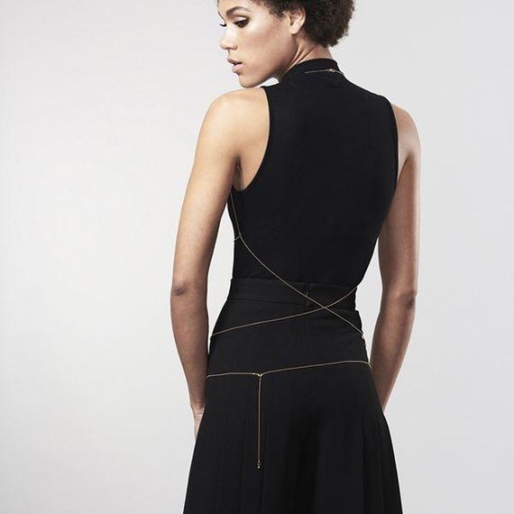 Ланцюжок-портупея Bijoux Indiscrets Magnifique Bra Chain - Gold | Зображення 6