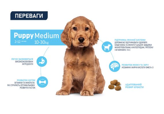 Сухий корм з куркою для цуценят середніх порід Advance Medium Puppy, 3 кг | Зображення 3