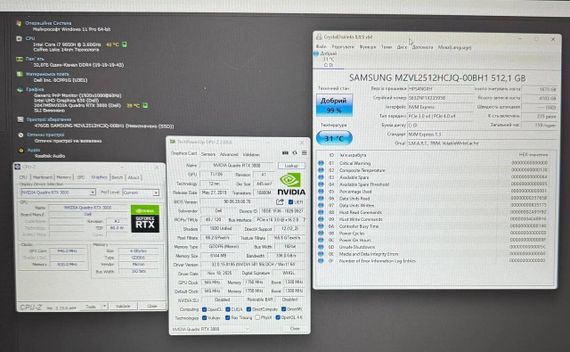 Мобильная рабочая станция Dell Precision 7740 / 17.3" (1920x1080) IPS / Intel Core i7-9850H (6 (12) ядра по 2.6 - 4.6 GHz) / 32 GB DDR4 / 512 GB SSD / nVidia Quadro RTX 3000, 6 GB GDDR6, 192-bit / WebCam б/у | Зображення 9