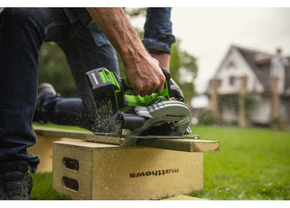Циркулярна пила акумуляторна Greenworks GD24CS | Зображення 8