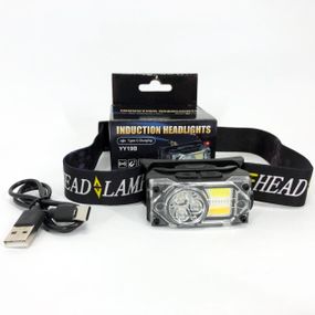 Налобный фонарь для рыбалки кемпинга YY-19B-3SMD+2COB(white+yellow+red), Мощный фонарь для рыбалки EB-58