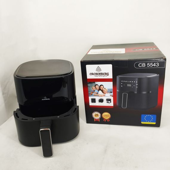 Електрична мультипіч Crownberg CB-5543 1500Вт 4л, Фритюрниця для приготування без олії HK-75 | Зображення 4