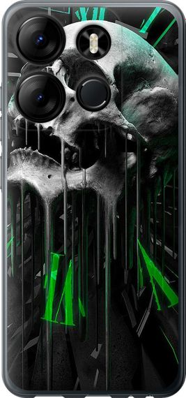 Чехол на Tecno Spark Go 2023 BF7 Череп-часы "4100u-2952-17620"