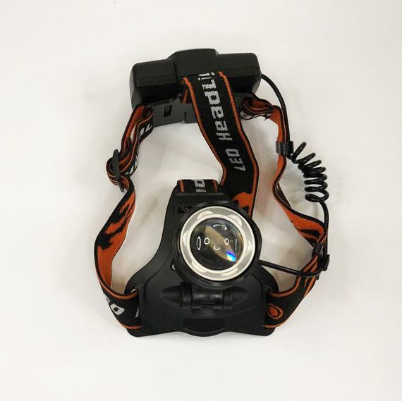 Ліхтар налобний Police BL-2189 T6 (MicroUSB), універсальний, з оптичним зумом, EL-618 водонепроникний ліхтар | Зображення 2