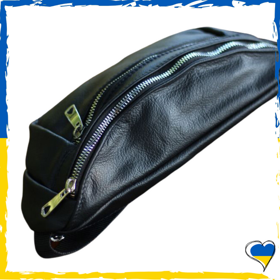 Бананка з натуральної шкіри. Бананка чоловіча. Бананка жіноча. Сумка на пояс шкіряна | Зображення 1