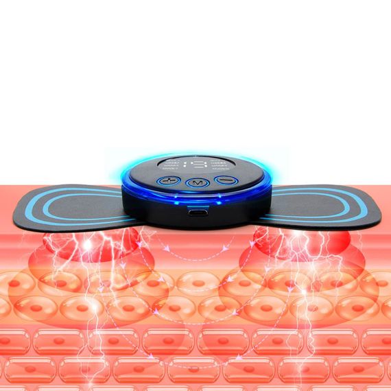 Імпульсний масажер міостимулятор EMS / Електростимулятор для м'язів / Масажер метелик | Зображення 5