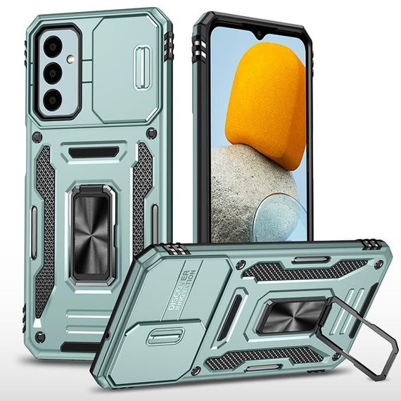 Ударостійкий чохол Camshield Army Ring для Samsung Galaxy A17 4G/5G / A16 4G/5G Зелений / Light Green