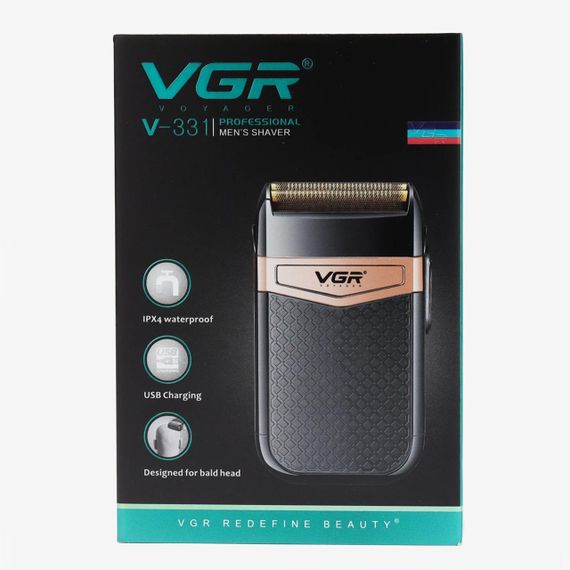 Електробритва акумуляторна для сухого та вологого бриття, V-331 / Потужний шейвер бритва / Тример для стрижки бороди | Зображення 9