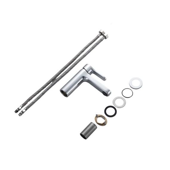 Смеситель латунный для раковины Lidz Astra 001F (k35) LDAST001FCRM48085 Chrome | Зображення 7