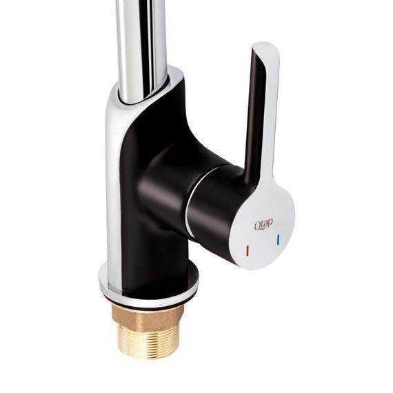 Смеситель для кухни Qtap Grand QTGRABCR007F Chrome/Black | Зображення 3