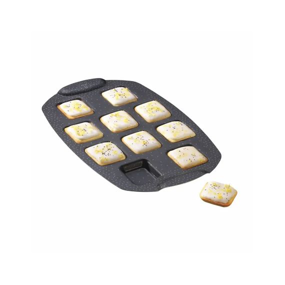 Форма для випікання Tefal PerfectBake, 10 форм, квадратний, 21х29см, алюміній, коричневий (J5734502) | Зображення 5