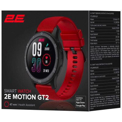Смарт-годинник 2E Motion GT2 47mm Black-Red (2E-CWW21BKRD) | Зображення 8