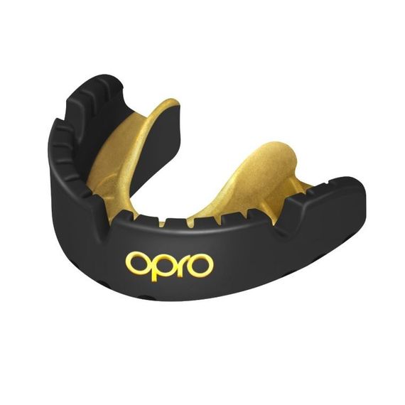 Капа OPRO Gold Braces під брекети доросла (вік 11+) Blackl/Gold (art.102506001) | Зображення 1