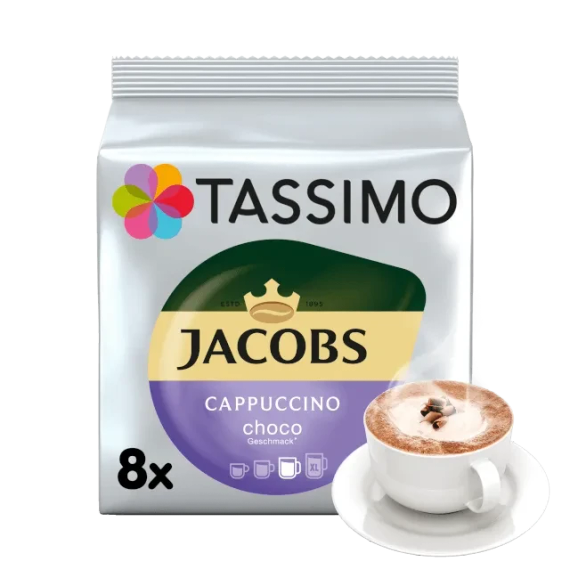 Кофе в капсулах Tassimo Jacobs Choco Cappuccino 16 капсул шоколадный капучино тассимо
