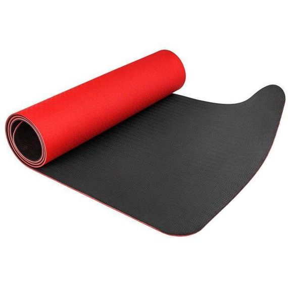 Килимок для йоги та фітнесу 183х61х0.6 см POWER SYSTEM YOGA MAT PREMIUM PS-4060 червоний | Зображення 1