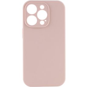 Чохол Silicone Case Full Camera Protective (AA) NO LOGO для Apple iPhone 14 Pro Max (6.7") Рожевий / Pink Sand