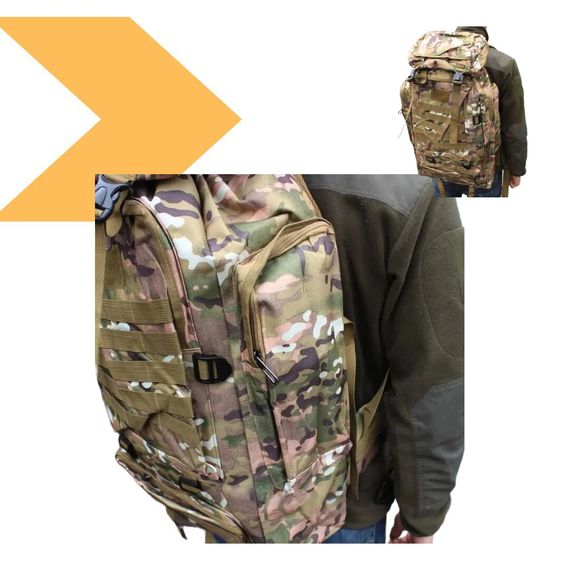 Рюкзак тактичний 80л M13 Мультикам (23456861401_566) | Зображення 9