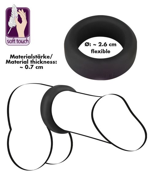 Эрекционное кольцо BV Cock Ring 2,6cm sexstyle | Зображення 4