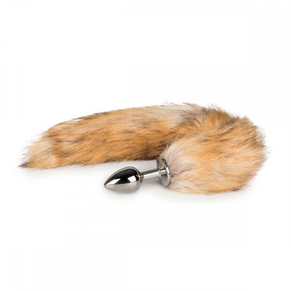 Анальна пробка Silver з хвостиком з EasAToys Fox