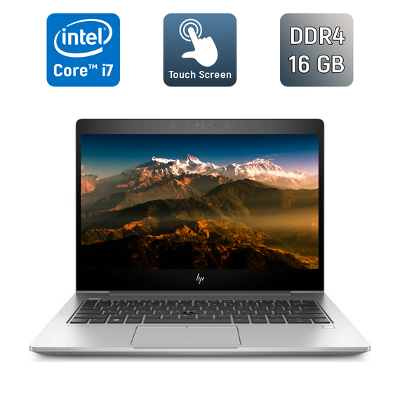 Ультрабук Б-класс HP EliteBook 830 G5 / 13.3" (1920x1080) IPS Touch / Intel Core i7-8650U (4 (8) ядра по 1.9 - 4.2 GHz) / 16 GB DDR4 / 512 GB SSD / Intel UHD Graphics 620 / Fingerprint / WebCam / Windows 10 б/у