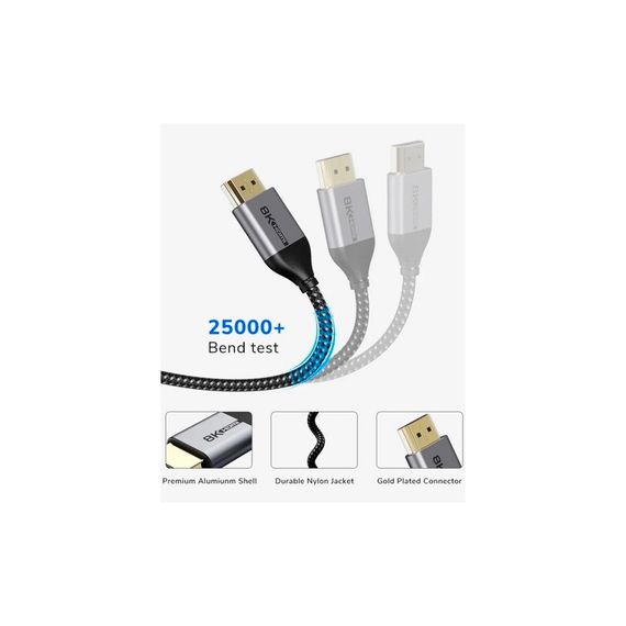 Кабель мультимедийный HDMI to HDMI 2.0m v2.1 Cabletime (CA914654) | Зображення 2