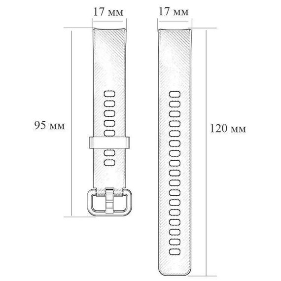 Силіконовий ремінець Primo для фітнес-браслета Huawei Honor Band 4 / 5 - Black | Зображення 5