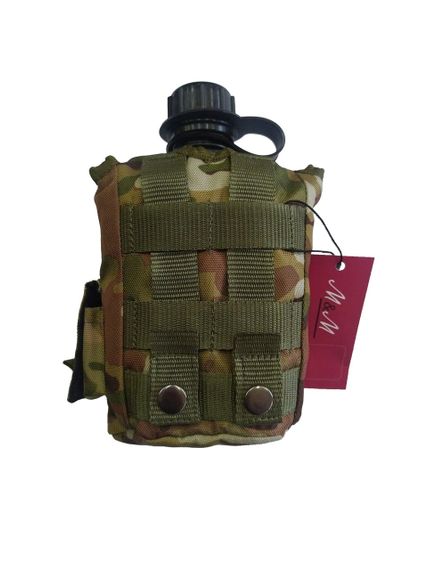 Фляга пластикова М&М 1000 мл Чорна в чохлі Мультикам (213570) | Зображення 3