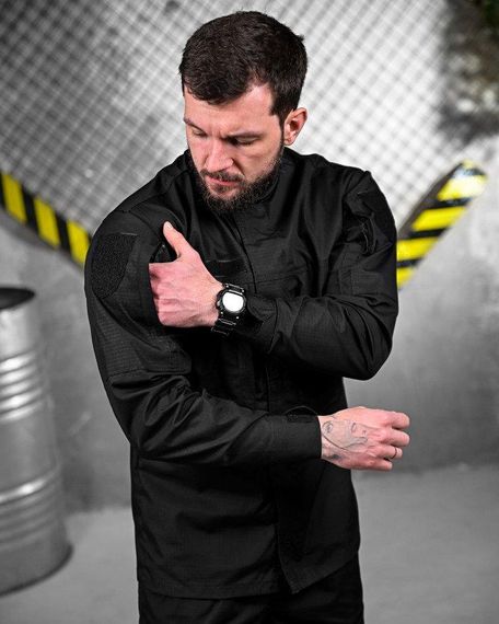 Тактичний костюм уставний ENDER чорний поліція ДЛ6225 | Зображення 9